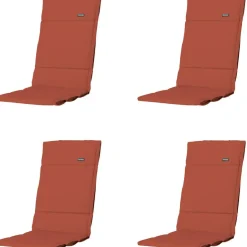 Madison - Tuinkussen Fiber Deluxe Panama terra - Ca. 125x50 cm - Set van 4 Discount