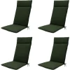 Madison - Tuinkussen Green canvas eco+ - Ca. 120x50 cm - Set van 4 Best