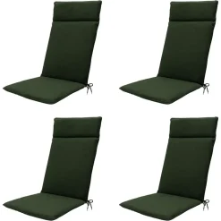 Madison - Tuinkussen Green canvas eco+ - Ca. 120x50 cm - Set van 4 Best