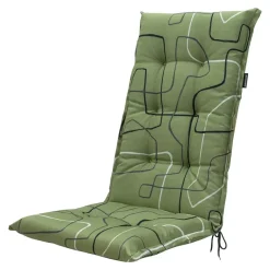 Madison - Tuinstoelkussen Hoge Rug Joah sage - Ca. 123x50 cm - Set van 4 Discount