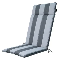 Madison - Tuinstoelkussen Hoge Rug Banda grey - Ca. 120x50 cm - Set van 4 Sale