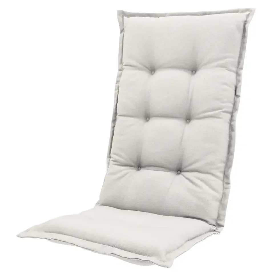 Madison - Tuinstoelkussen Hoge Rug Napels sand - Ca. 123x50 cm - Set van 4 Hot