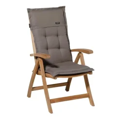 Madison - Tuinstoelkussen Hoge Rug Rib liver - Ca. 123x50 cm - Set van 4 Outlet