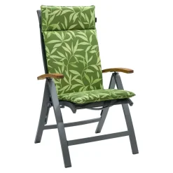 Madison - Tuinstoelkussen Hoge Rug Fergus green - Ca. 120x50 cm - Set van 4 Best