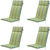 Madison - Tuinstoelkussen Hoge Rug Siem yellow - Ca. 120x50 cm - Set van 4 Online