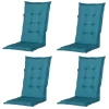 Madison - Tuinstoelkussen Hoge Rug Panama sea blue - Ca. 123x50 cm - Set van 4 Best