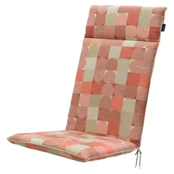 Madison - Tuinstoelkussen Hoge Rug Jacky terra - Ca. 120x50 cm - Set van 4 Outlet