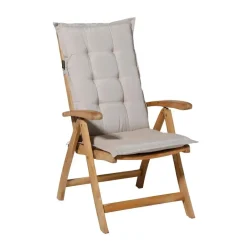 Madison - Tuinstoelkussen Hoge Rug Panama linnen - Ca. 123x50 cm - Set van 4 Sale