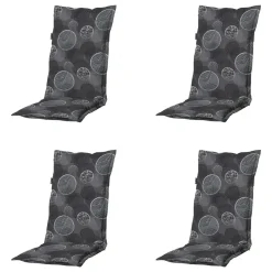 Madison - Tuinstoelkussen Hoge Rug Circle grey - Ca. 123x50 cm - Set van 4 Best