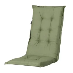 Madison - Tuinstoelkussen Hoge Rug Basic green - Ca. 123x50 cm - Set van 4 Hot