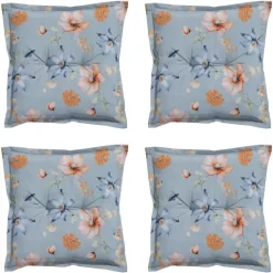 Madison - Zitkussen Florina blue - Ca. 50x50 cm - Set van 4 Clearance