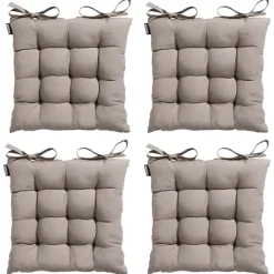 Madison - Zitkussen Panama jute - Ca. 46x46 cm - Set van 4 New