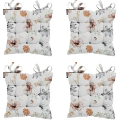 Madison - Zitkussen Toscane Florina natural - Ca. 46x46 cm - Set van 4 Outlet