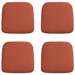 Madison - Zitkussen Wicker Panama terra - Ca. 48x48 cm - Set van 4 Hot