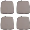 Madison - Zitkussen Wicker Panama taupe - Ca. 48x48 cm - Set van 4 Outlet