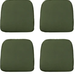 Madison - Zitkussen Wicker Panama green - Ca. 48x48 cm - Set van 4 Discount
