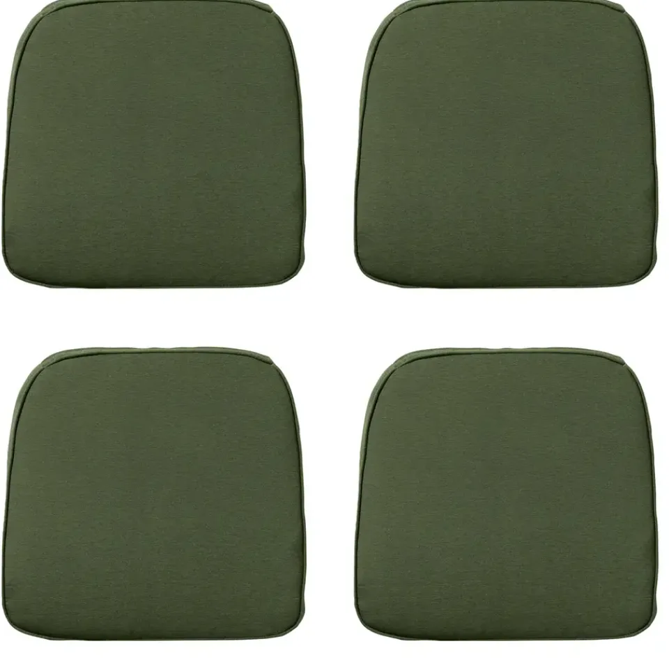 Madison - Zitkussen Wicker Panama green - Ca. 48x48 cm - Set van 4 Discount