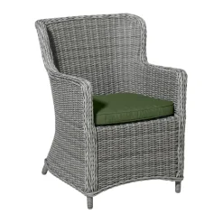 Madison - Zitkussen Wicker Panama green - Ca. 48x48 cm - Set van 4 Discount