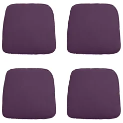 Madison - Zitkussen Wicker Panama purple - Ca. 48x48 cm - Set van 4