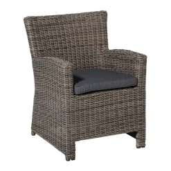 Madison - Zitkussen Wicker Panama grey - Ca. 48x48 cm - Set van 4 Outlet