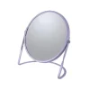 Spirella Make-up spiegel Cannes - 5x zoom - metaal - 18 x 20 cm - lila paars Clearance
