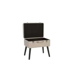 Beliani MALLARD - Hocker - Beige - Kunstleer Online