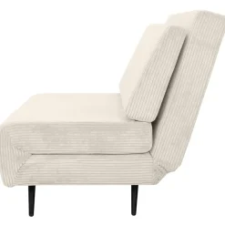 Dorel Home Mallory - Slaapbank 140 cm in crèmekleurige stof Outlet