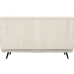 Dorel Home Mallory - Slaapbank 140 cm in crèmekleurige stof Outlet