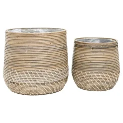 House Nordic Mand Naturel Rotan - Set Van 2 - Moro Kubu Online