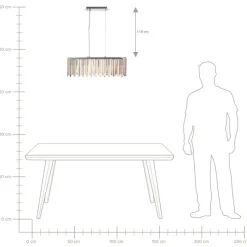Beliani MANDEO - Kroonluchter - Zilver - IJzer Outlet