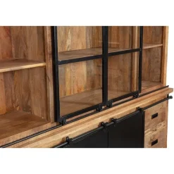 Mangohoutonline - Buffetkast Denver 200x220cm Recht Rechthoekig - Bruin - Mahom Online