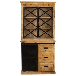 Mangohoutonline - Buffetkast Denver 120cm Met Deurtjes Rechthoekig Bruin Best