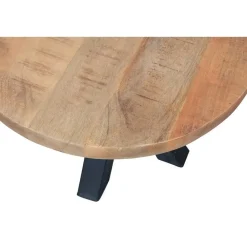Mangohoutonline - Eettafel Madison 150cm Rond - Bruin - Mahom Hot