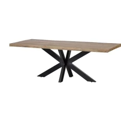 Mangohoutonline - Eettafel Memphis 280x120cm Rechthoekig - Bruin - Mahom Discount