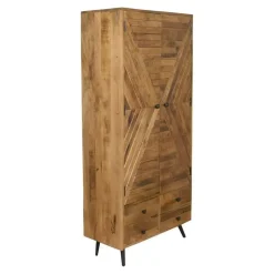 Mangohoutonline - Wandkast Alamo 90cm Rechthoekig - Bruin - Mahom Best
