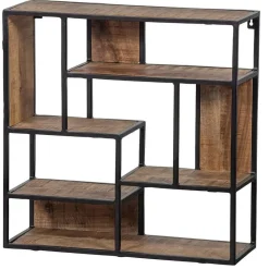 Mangohoutonline - Wandrek Vierkant 60x60cm Vierkant - Bruin - Mahom Best