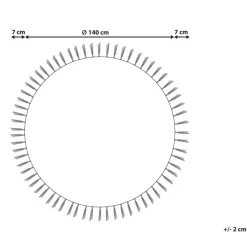 Leen Bakker MARTS - Vloerkleed - Beige/Bruin - 140 cm - Jute Clearance