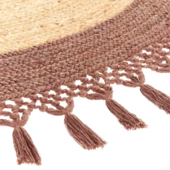 Leen Bakker MARTS - Vloerkleed - Beige/Bruin - 140 cm - Jute Clearance