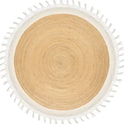 Leen Bakker MARTS - Vloerkleed - Beige/Wit - 200 cm - Jute Best