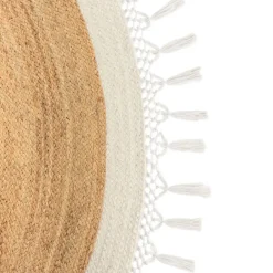 Leen Bakker MARTS - Vloerkleed - Beige/Wit - 200 cm - Jute Best