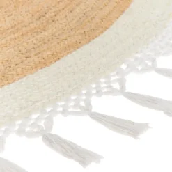 Leen Bakker MARTS - Vloerkleed - Beige/Wit - 200 cm - Jute Best