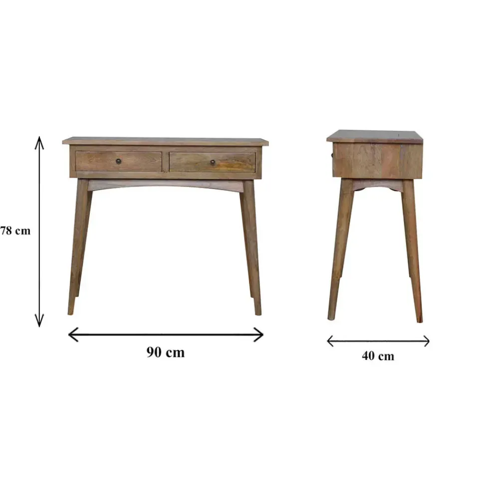 Artisan Furniture Massief Houten Sidetable met 2 Laden Online