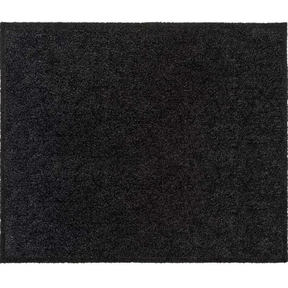Leen Bakker Mat Walk&Wash - zwart - 67x80 cm Hot