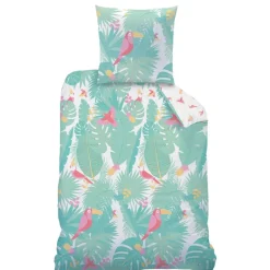 Merkloos Matt & Rose Dekbedovertrek Jungle - Eenpersoons - 140 x 200 cm - Katoen Clearance