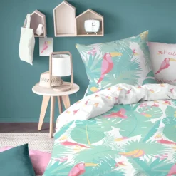 Merkloos Matt & Rose Dekbedovertrek Jungle - Eenpersoons - 140 x 200 cm - Katoen Clearance