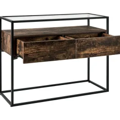 Beliani MAUK - Consoletafel - Zwart - MDF