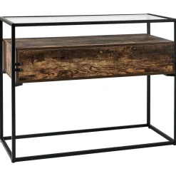 Beliani MAUK - Consoletafel - Zwart - MDF