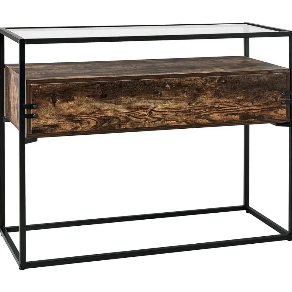 Beliani MAUK - Consoletafel - Zwart - MDF