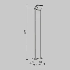 Maytoni Outdoor - Landschapsverlichting Stock - Grafiet Outlet