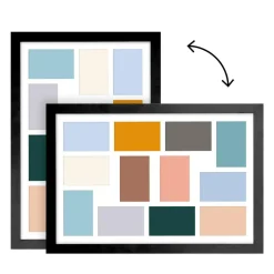 Merkloos MDF Fotokader - voor 12 Foto's van 10x15cm - Fotolijst 40x60cm - Zwart Hot